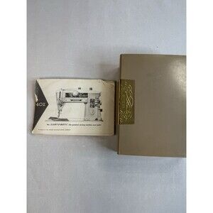 Original 2-Tier Singer Slant-o-matic 401 Manual/accessory kit/presser feet